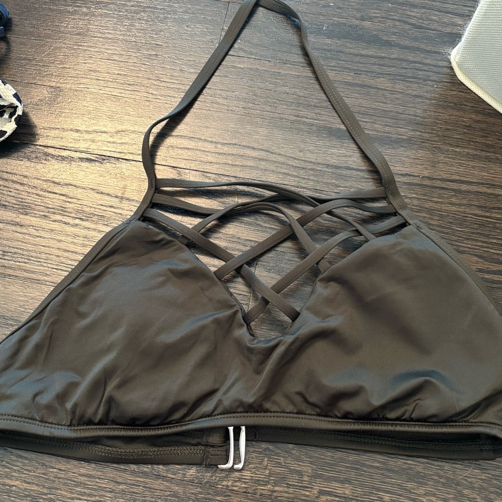 Olive Green Swim Top